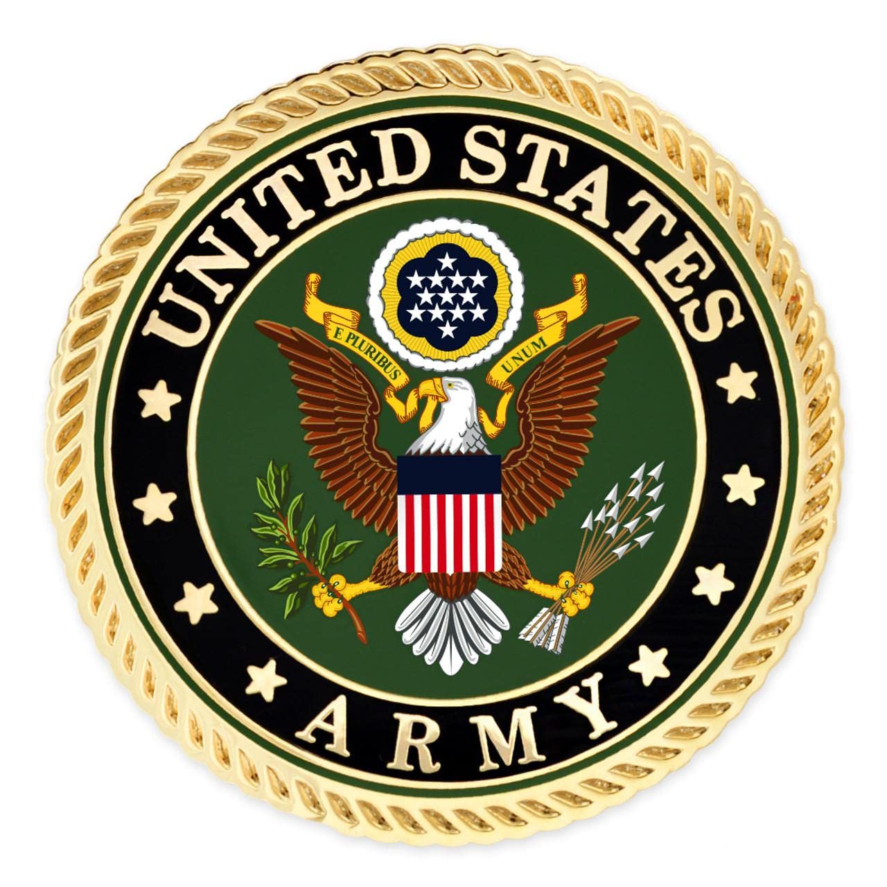 PinMart's Officially Licensed U.S. Army Cloisonné Lapel Pin - Lapel Pins for Men and Women - Great Gift for a Proud Veteran Ideal for Hats, Clothing, Lanyards & Keychains