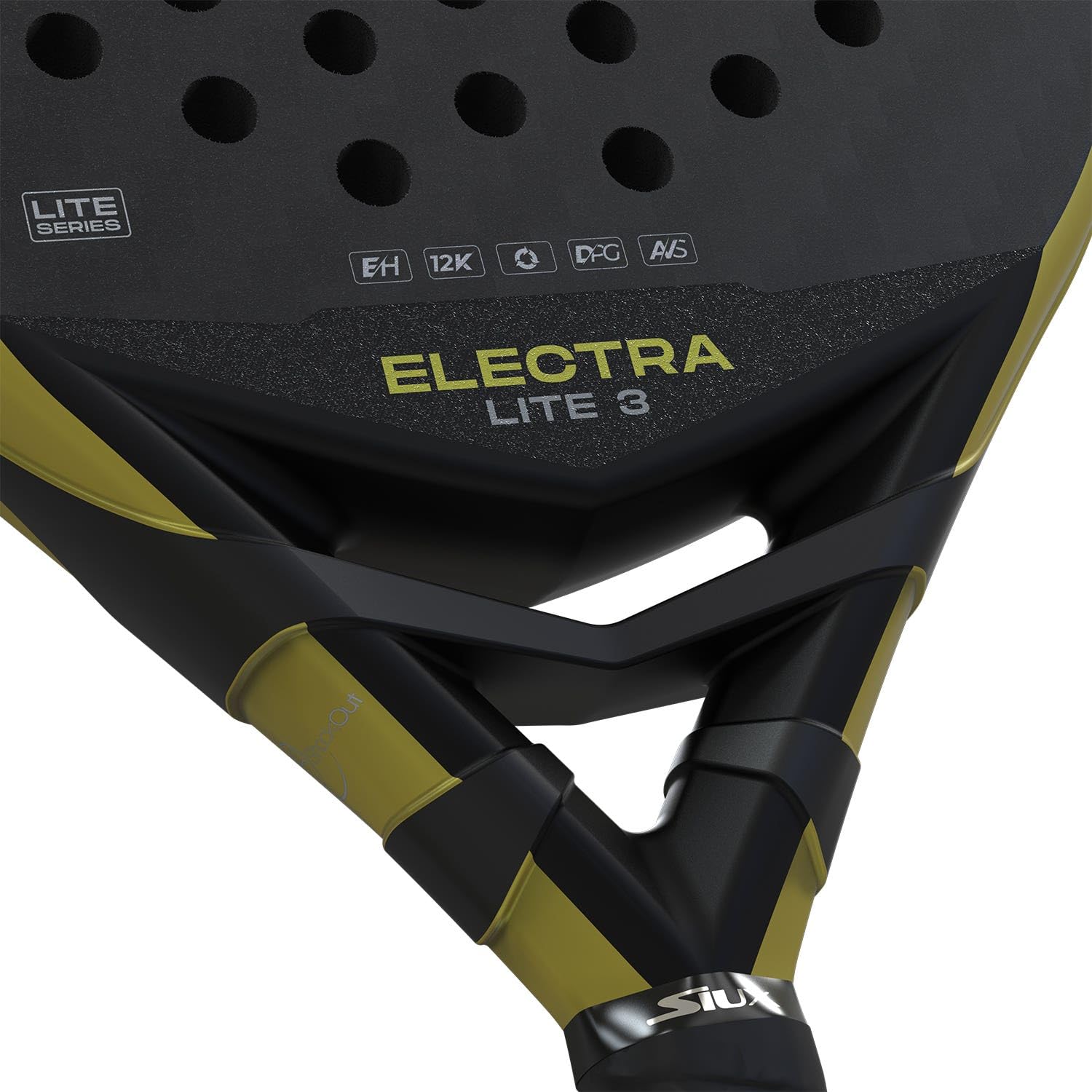 Siux - Pala de Pádel Electra Lite 3 Nivel avanzado Forma híbrida - Potencia con Mucho Control