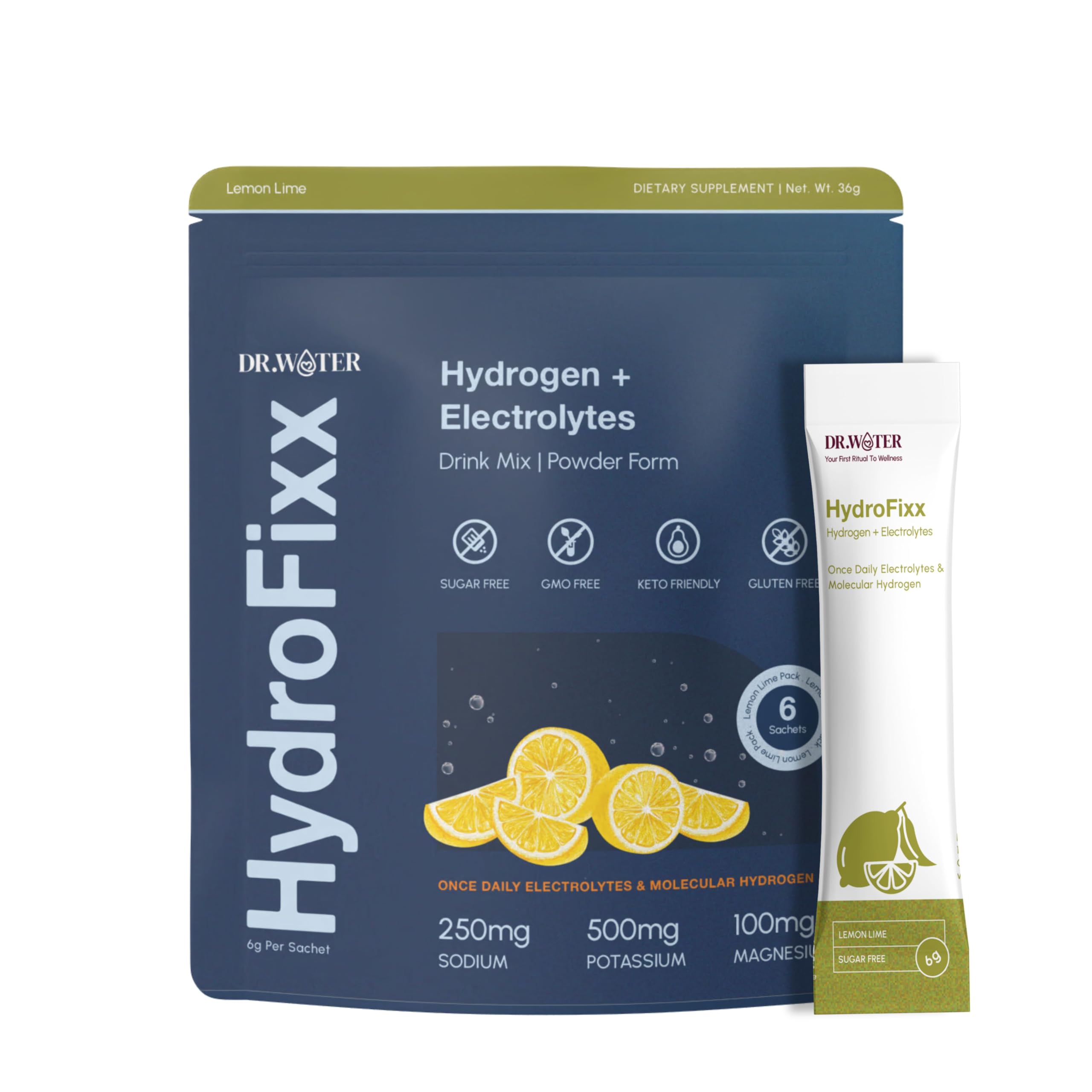 HydroFixx Hydrogen + Electrolytes Drink Mix – Lemon Lime-image-42