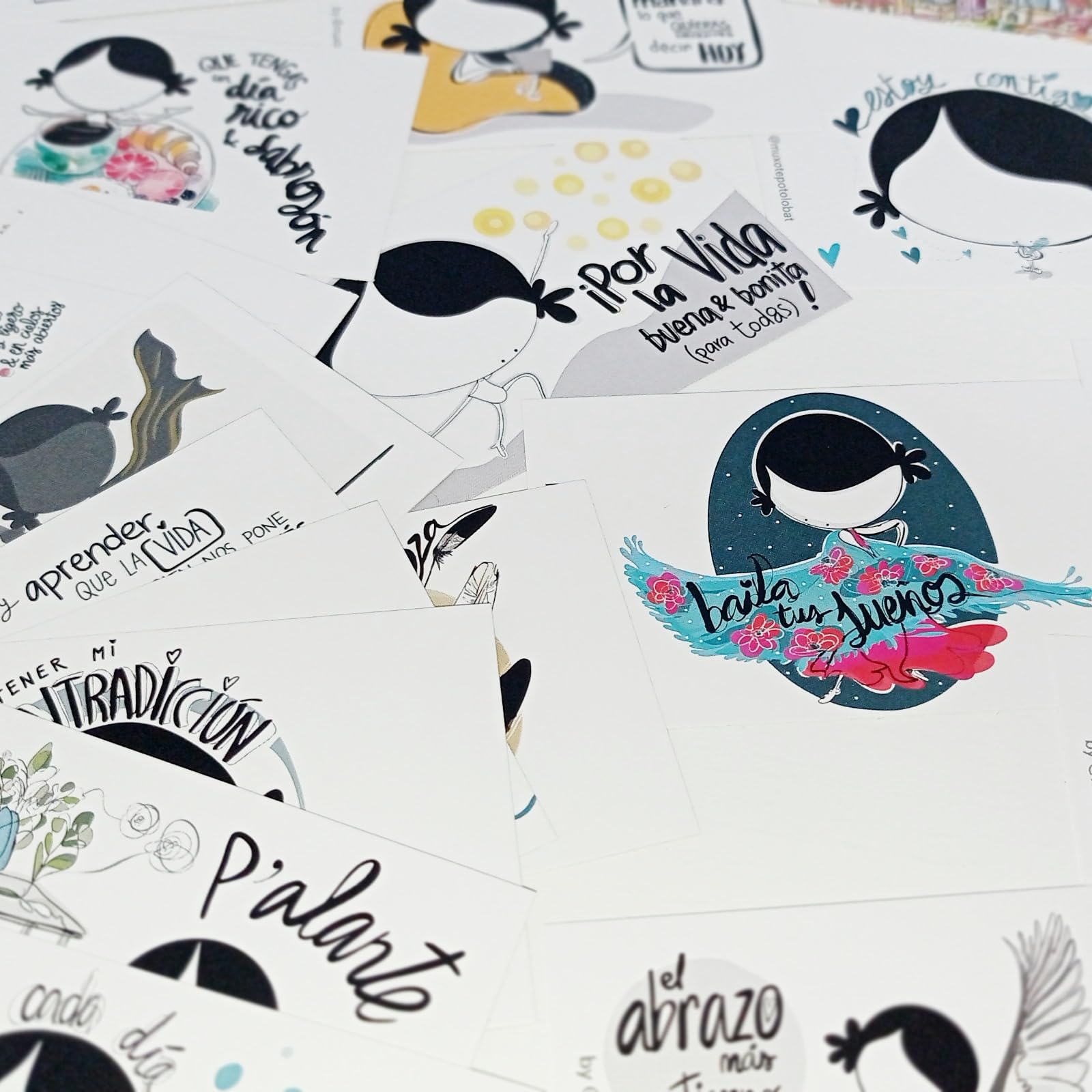 Giftinghouse 12 Tarjetas De Agradecimiento, Diseño De Acuarela, Paquete Múltiple De Tarjetas De Agradecimiento Con Sobres, Tarjetas Totalmente Reciclables Y Ecológicas, 300 G/m² (12