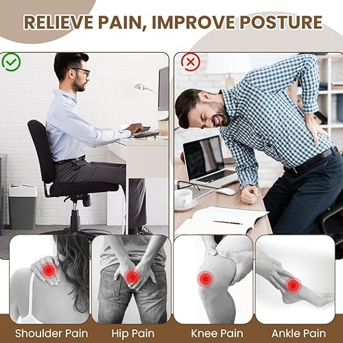 Miniatura 4 de StrongTek Reposapiés ajustable para debajo del escritorio, inclinación de ajuste de 3 niveles, taburete de 7 pulgadas para niños y adultos, taburete