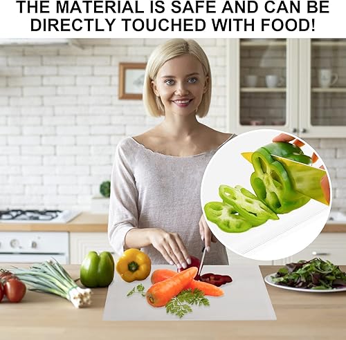 Miniatura 7 de Tablas de cortar acrílicas para encimera de cocina, tabla de cortar acrílica antideslizante transparente, tabla de cortar acrílica con borde de