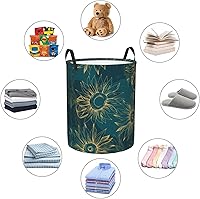 Vista 38 de Butterfly Laundry Hamper Large Collapsible Laundry Baskets with Handles Easy Carry Round Storage Basket Dirty Clothes Hamper Blanket Basket for