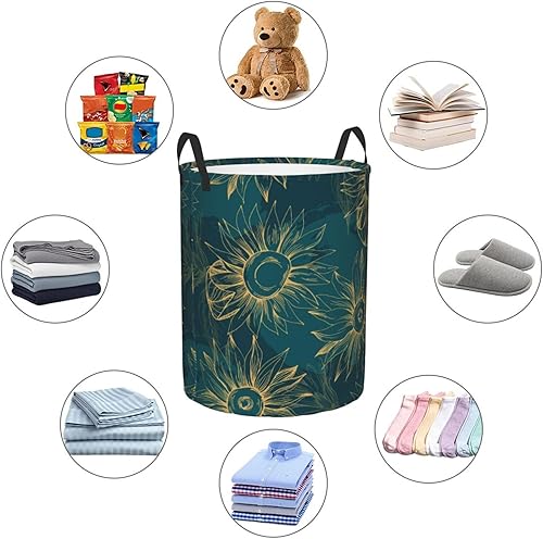 Miniatura 38 de Butterfly Laundry Hamper Large Collapsible Laundry Baskets with Handles Easy Carry Round Storage Basket Dirty Clothes Hamper Blanket Basket for