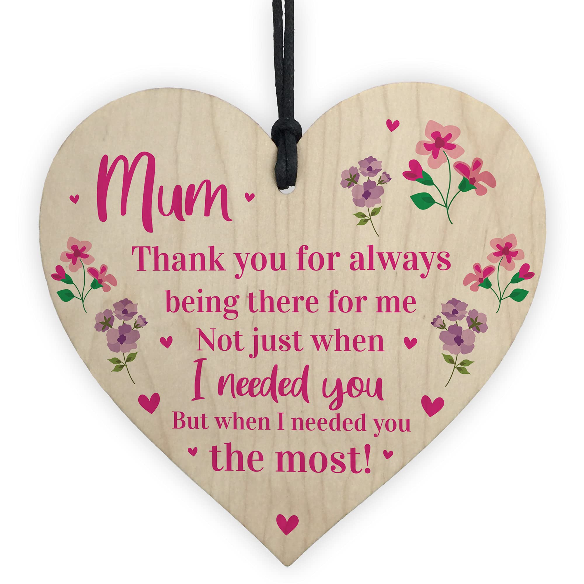 Special For Mum On Mothers Day Birthday Thank You For Her Wood Heart