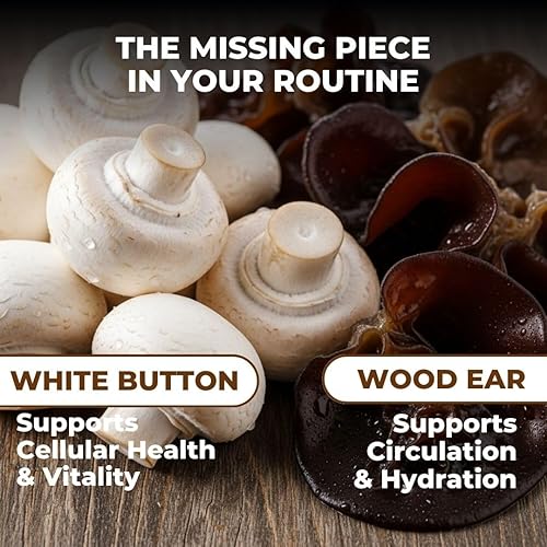 Miniatura 7 de Vital Complejo de suplementos de hongos 10 en 1  Cápsulas de melena de león de alta potencia, Cordyceps, Reishi y cola de pavo  Apoyo cerebral