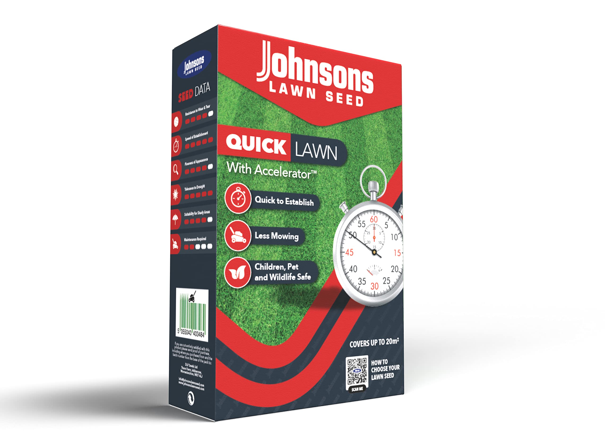 Johnsons Lawn Seed Quick Lawn with Accelerator Lawn Seed, (425G)