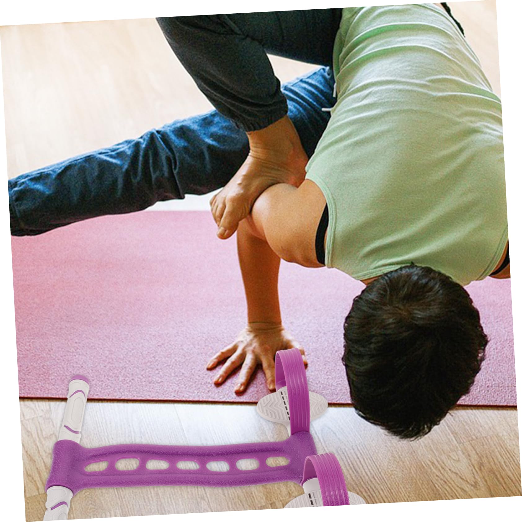 Cuerda para Tirar del Pedal de Yoga Púrpura, TPR Abs