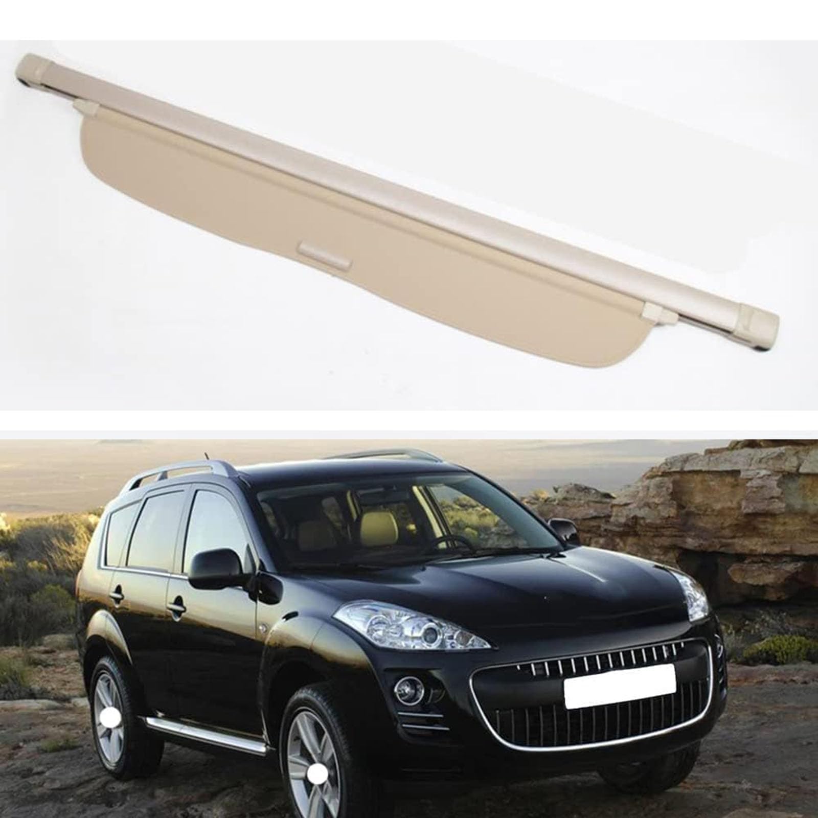 Étagères Sacs de Coffre pour Peugeot 4007 Voyage Famille et Courses au Quotidien