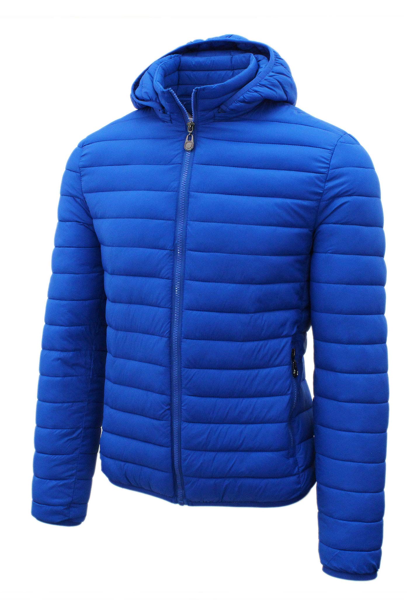 Ciabalù Piumino Uomo 100 Grammi con Cappuccio Removibile Giubbotto Mezza Stagione con Collo Alto Giacca con Vestibilità Slim Fit