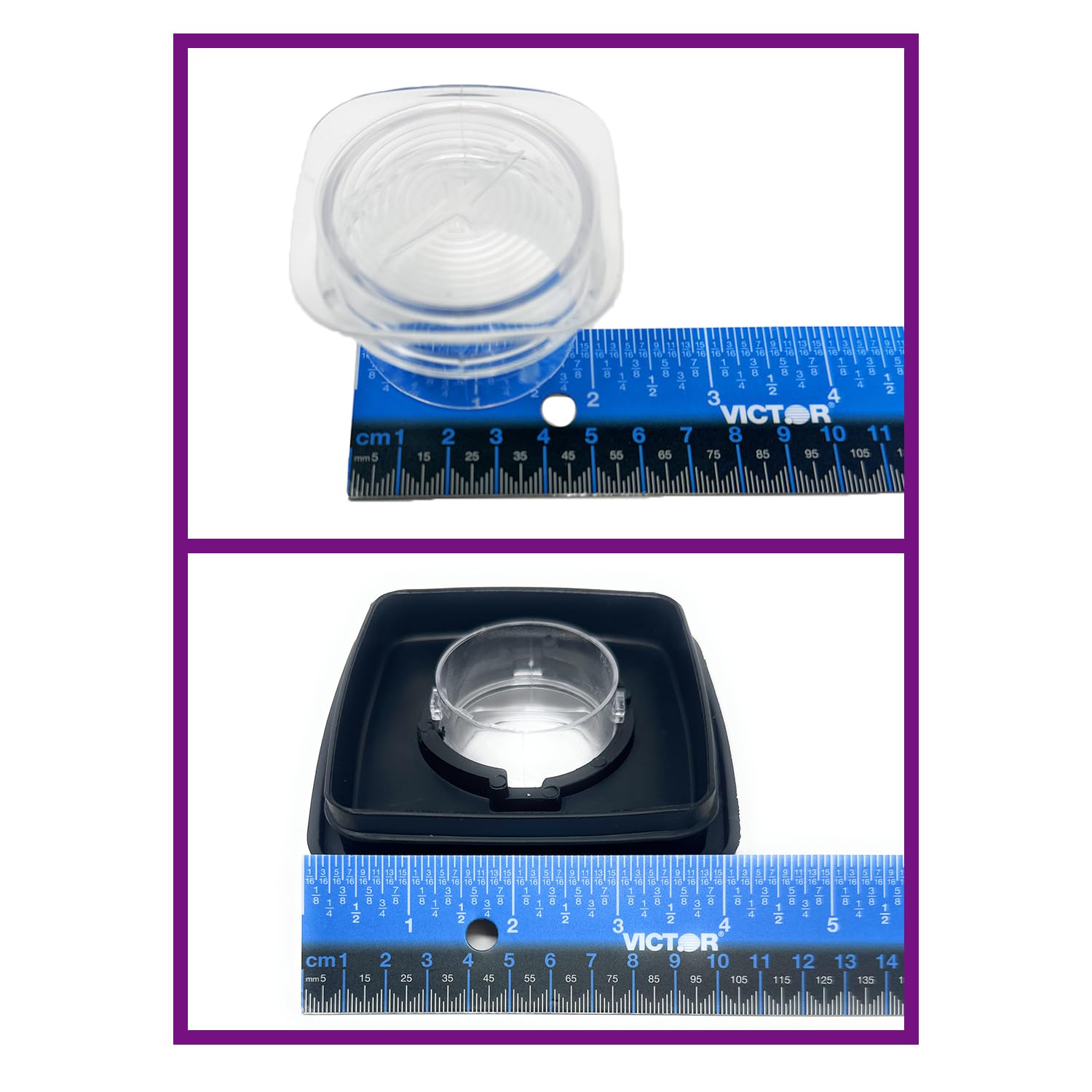 Blender Jar Square Lid With Center Cap - Compatible With Oster 5 Cup Jars & Osterizer Blenders