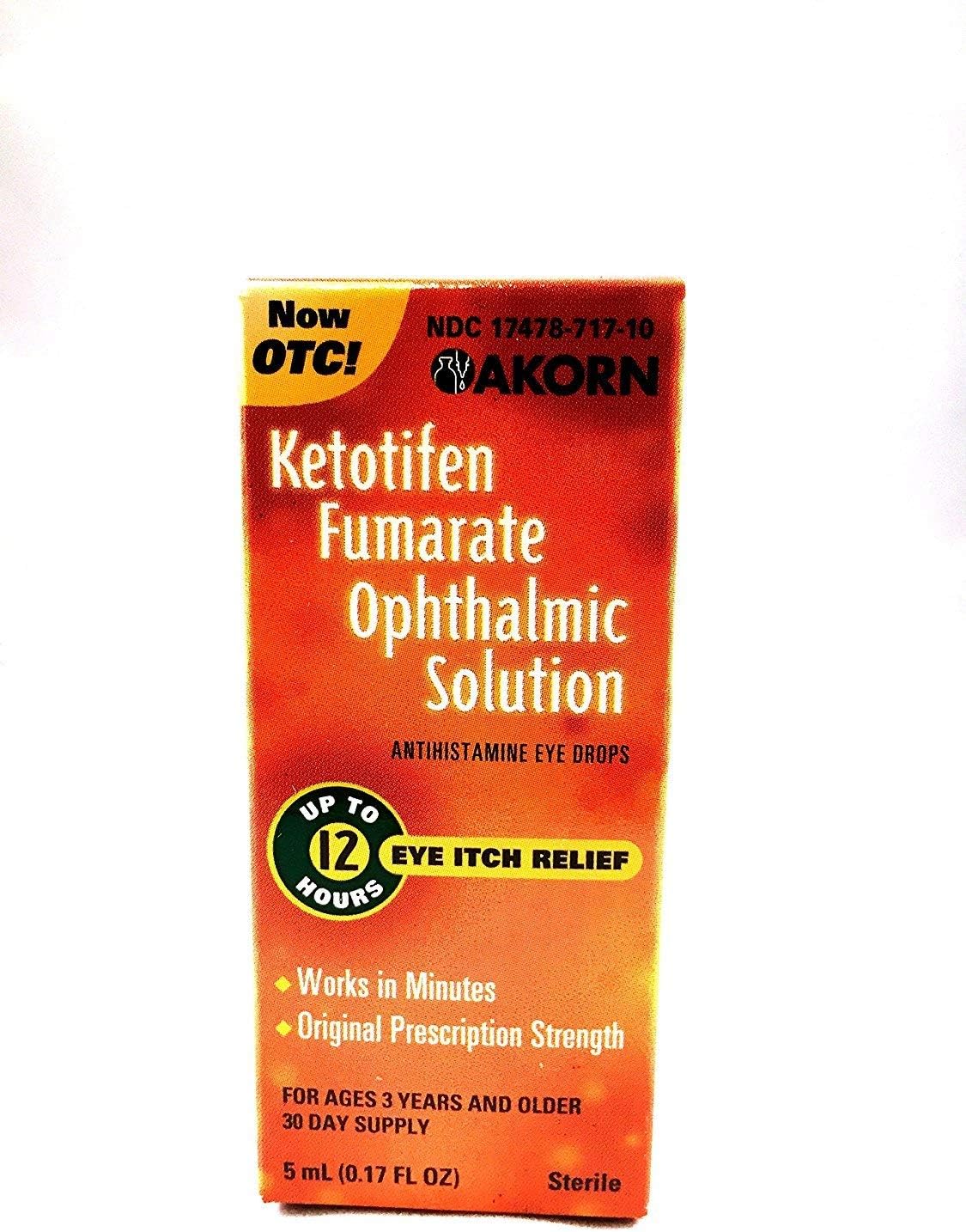 **Zaditor Generic** Ketotifen Antihistamine Eye Drops 0.025
