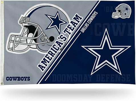 NFL Rico Industries Standard 3 x 5 Banner Flag Single Sided - Indoor or Outdoor - Home Decor