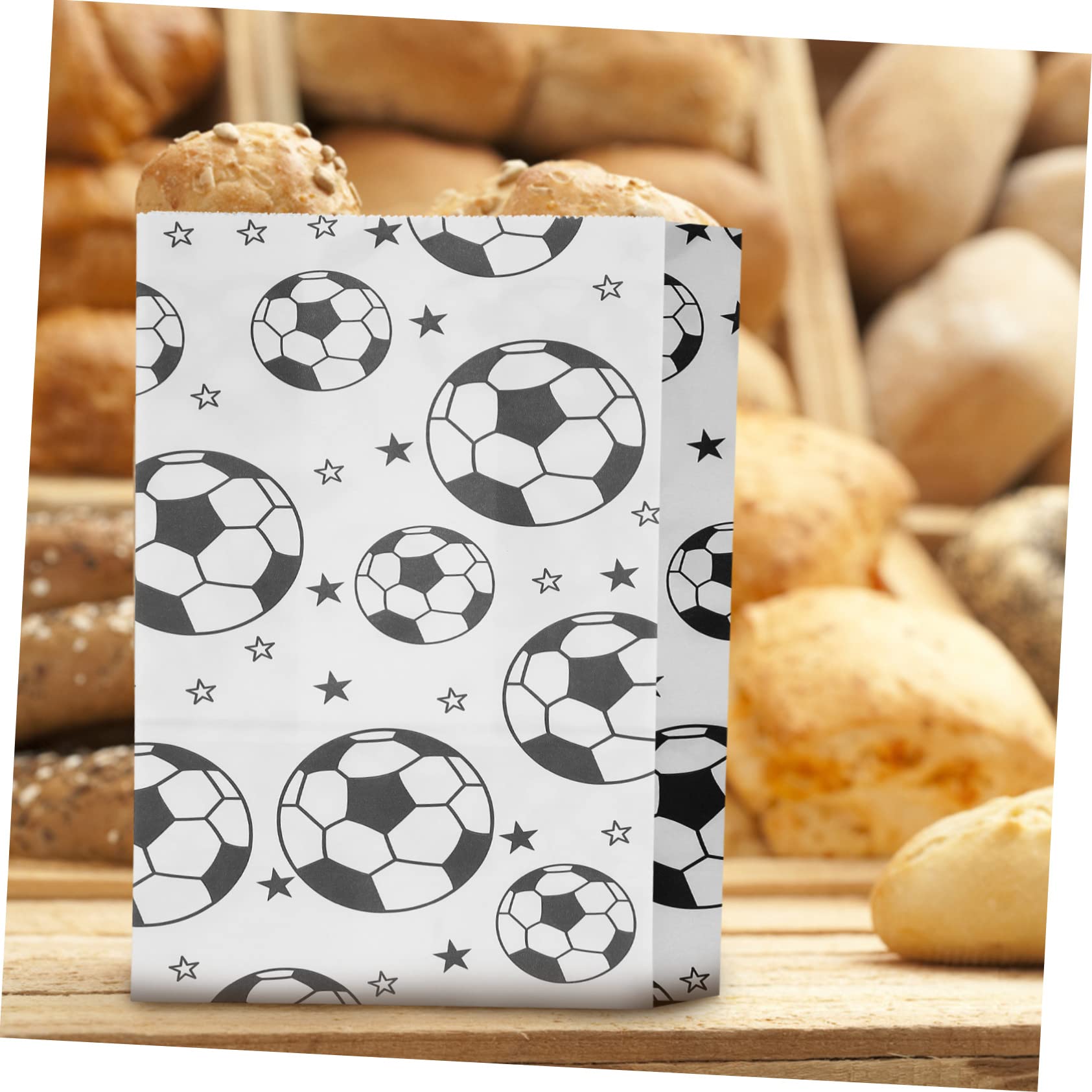 FOMIYES 2 Juegos Bolsa De Papel De Embalaje De Dulces Bolsos De Fiesta De Futbol Bolsos De Fiesta Tema Futbol Bolso De Futbol Bolsas De Dulces De Fútbol Papel Kraft 40 Uds * 2