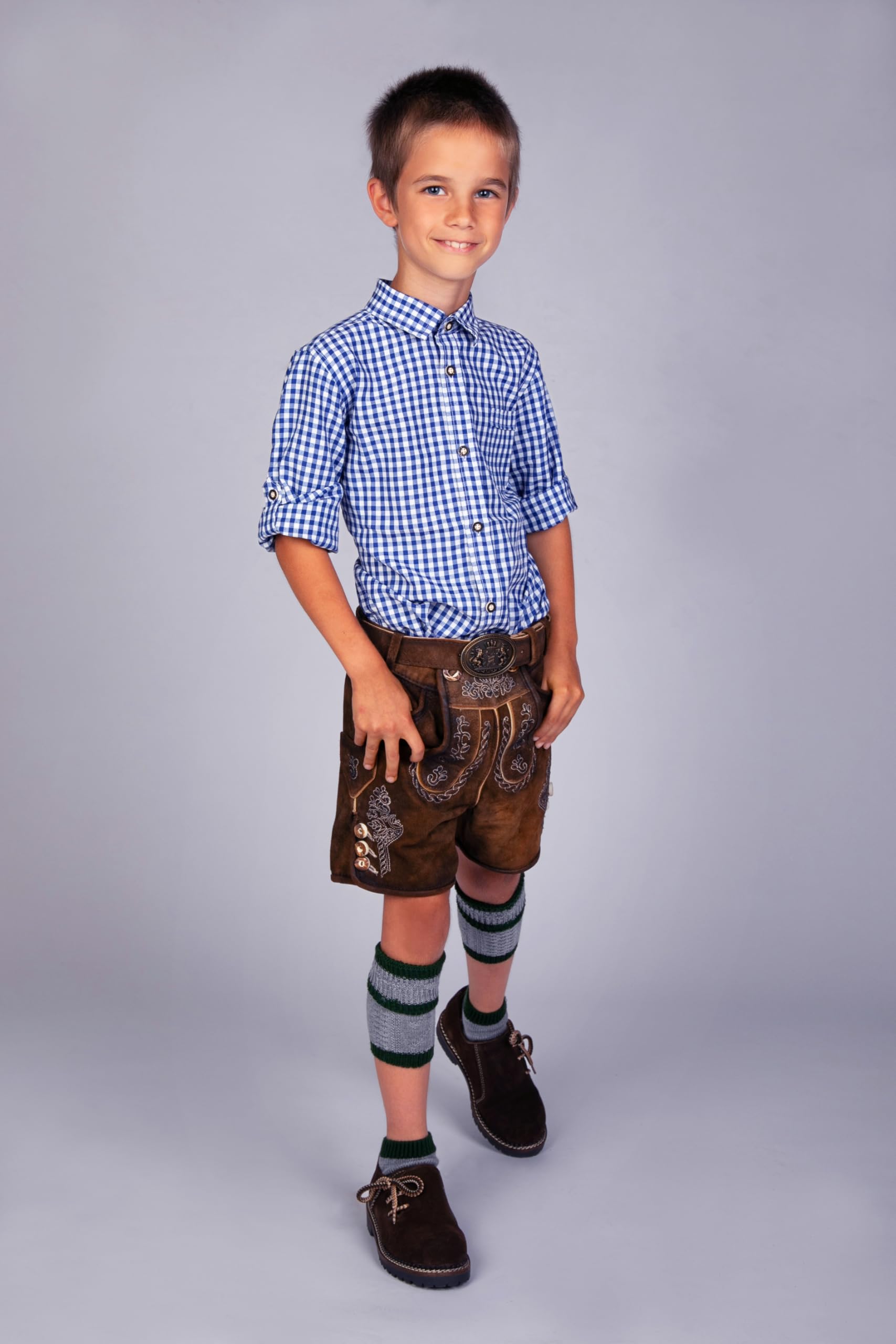 Edelnice Trachtenmode Kurze Wildbock Lederhose Maxi