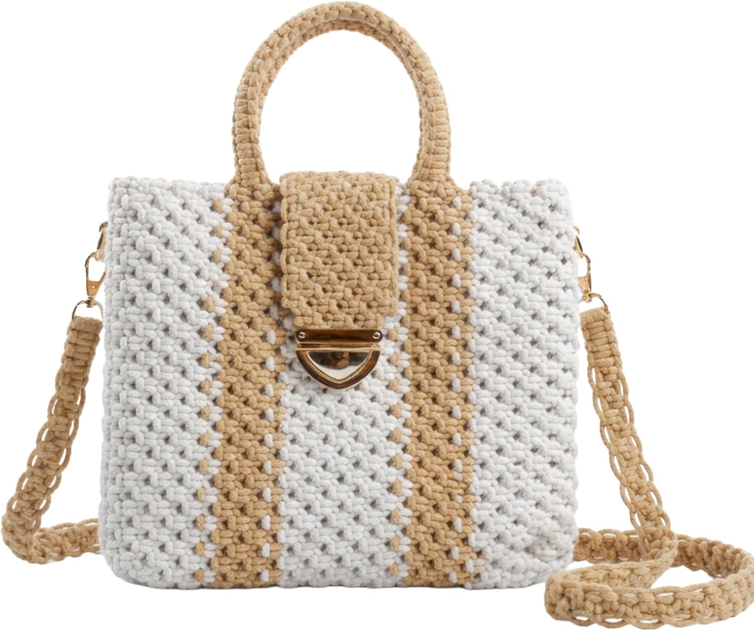 Handmade Crochet Black Clutch Purses for Women I Premium Woven Small Crossbody Bag with Top Handle & Chain I Ladies Handbags.