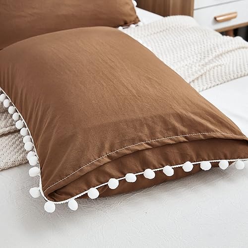 Miniatura 315 de Blue Body Pillow Cover Shabby Chic Long Pillow Case Cover Navy Blue Pom Poms Fringe Body Pillow case with Pocket Closure 20x54 inches(Body,Navy Blue)