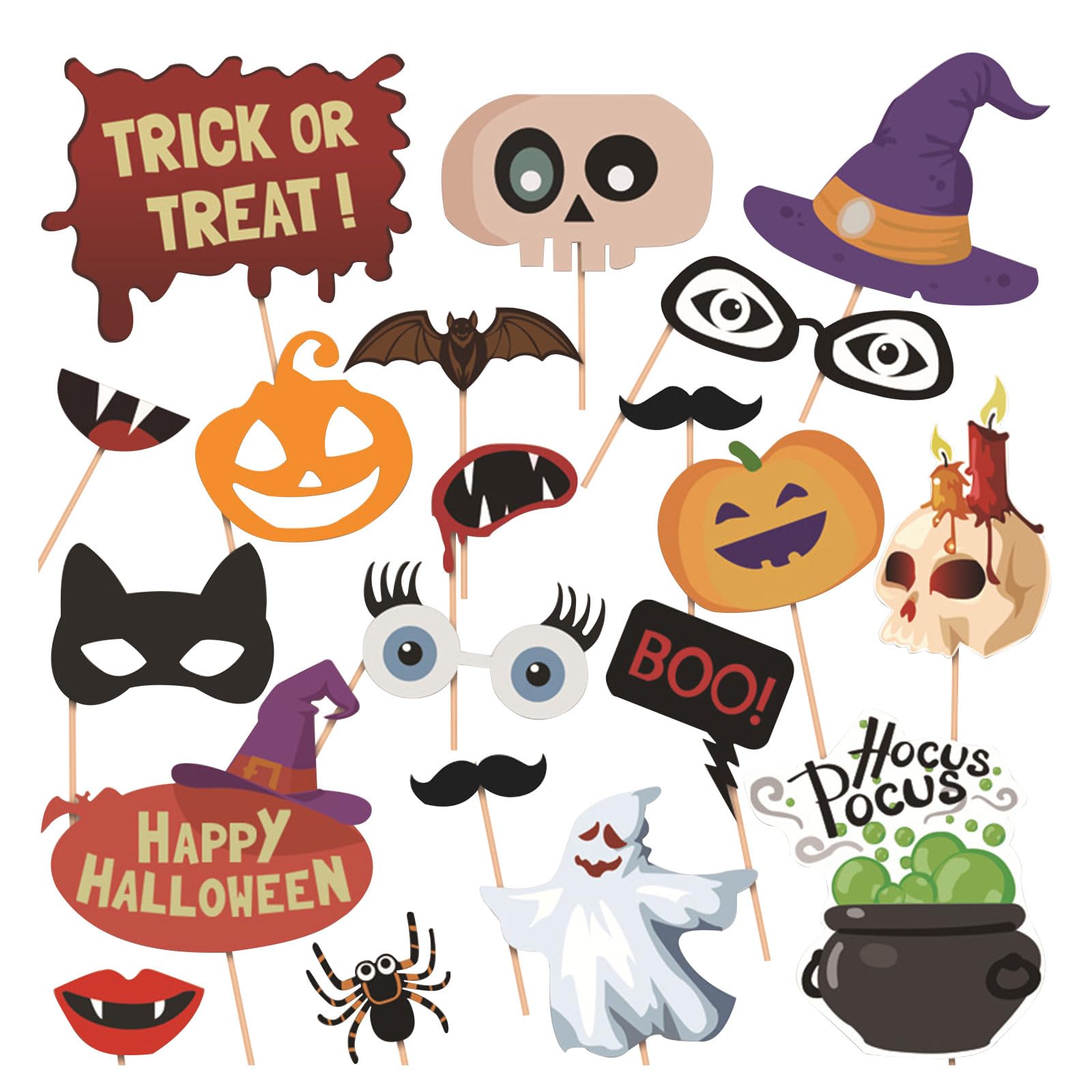 Amazon.co.jp: フォトプロップス ハロウィン 20点セット ハロウィン 