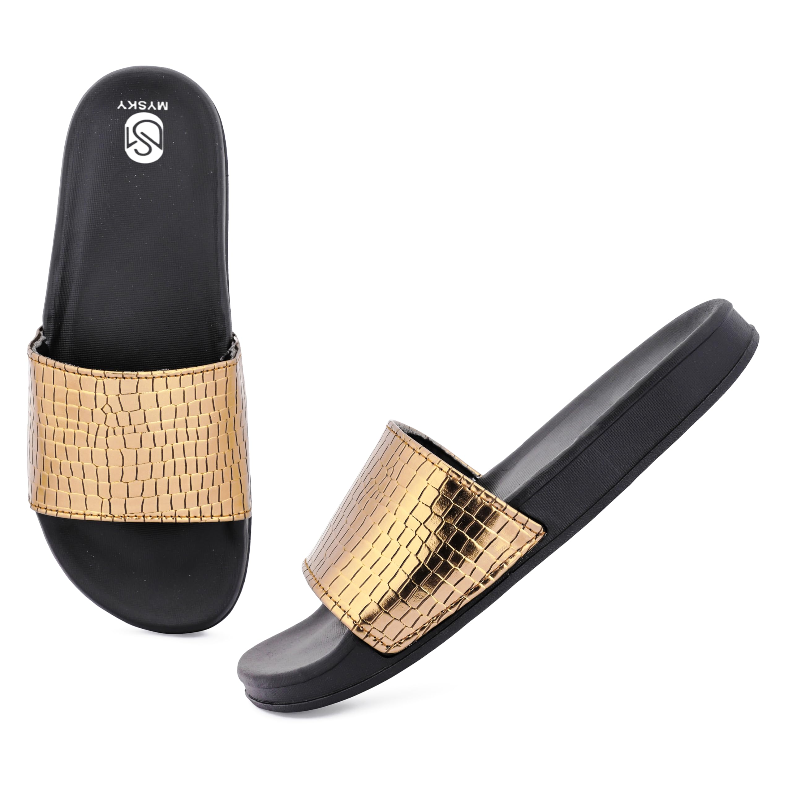 MYSKY Extremely Lightweight Material, These are Nice Sports for Everyday use(Shining Gold) New