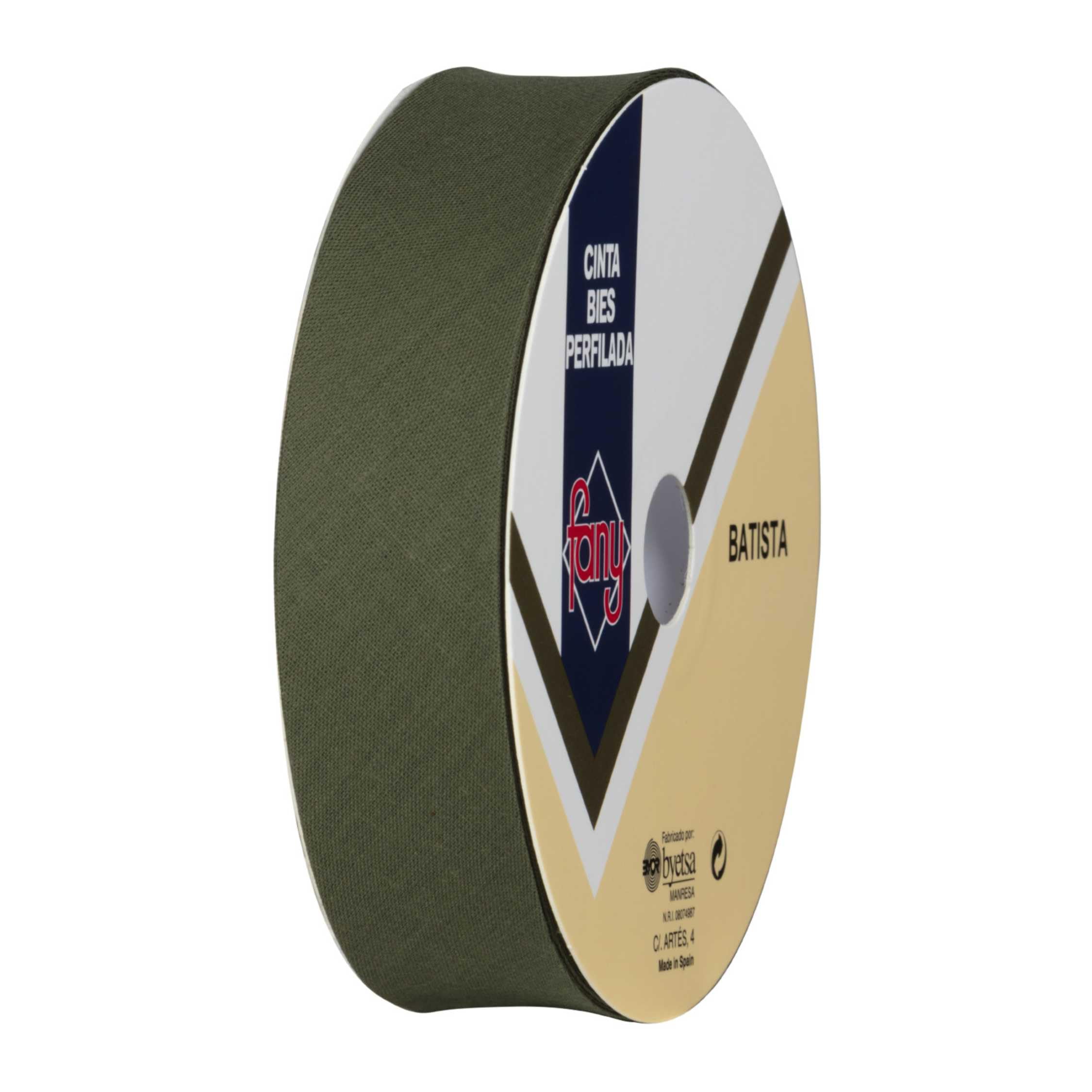 Discover Lifestyle & Fashion Fabrics Bias Binding Tape Polycotton Poly Cotton Sewing Piping Bunting Decorative Trim Edging Hemming Huge Colour Range | 18mm Wide (25 Metre Roll, Khaki)