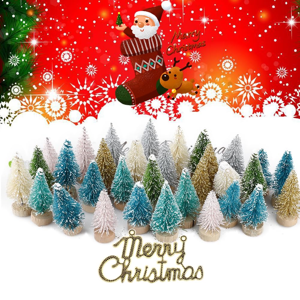 Vendita calda di natale decorazione artificiale Desktop in miniatura albero di S