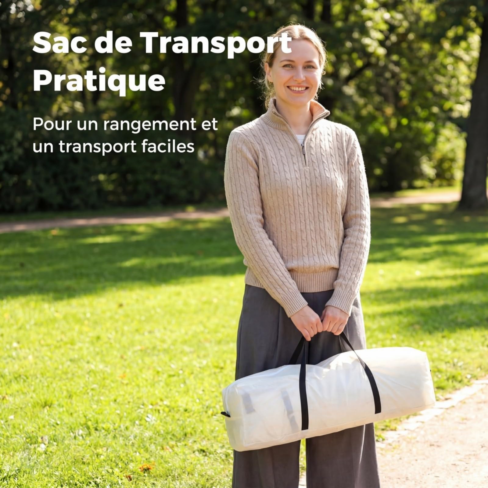COSTWAY Tente de Sport Transparente, Abri Portable et Pliable en Extérieur Résistante aux Intempéries, Tente Bulle à Vue Claire avec Sac de Transport