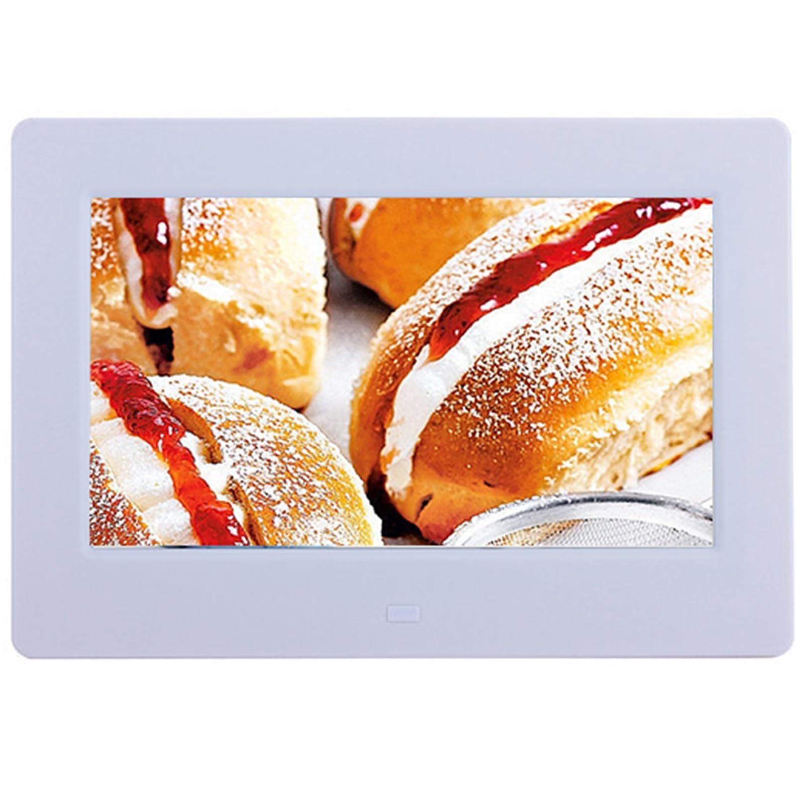MYUYEE 7-Inch High-Definition Digital Photo Frame, 1024X600 Resolution, Multi-Functional Electronic Photo Album, Available In Black And White. (White)