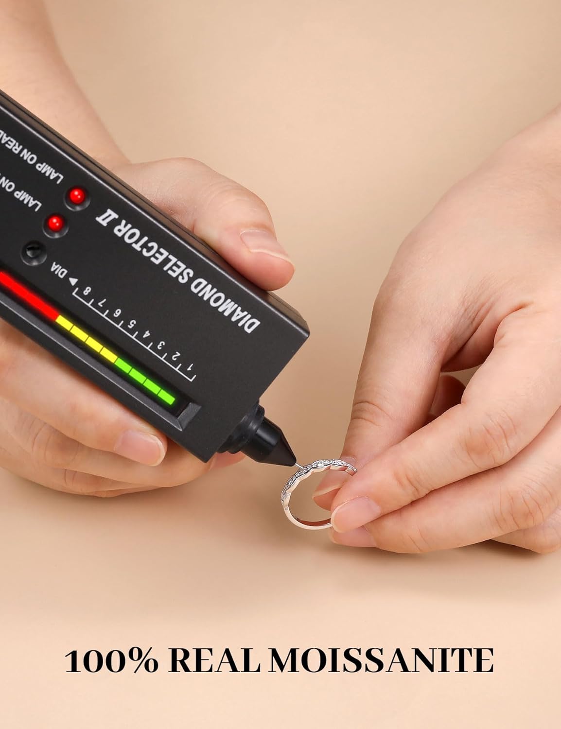 Moissanite Wedding Band for Women 925 Sterling Silver Half Eternity Band D Color VVS1 Clarity Moissanite Ring Stackable Anniversary Band Size 4-11 - Image 5