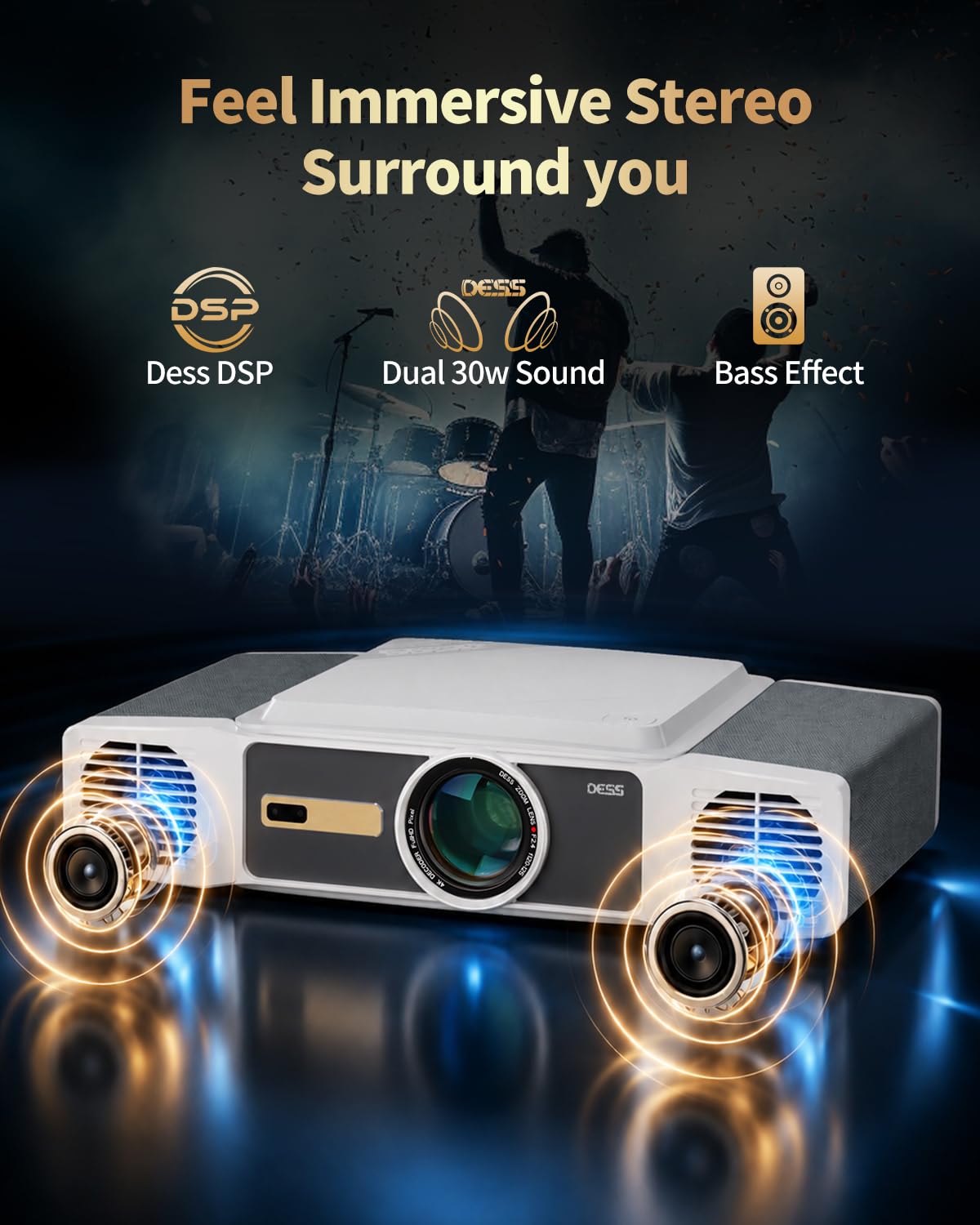 Projektor, przenośny, projektor filmowy, projektor 4K