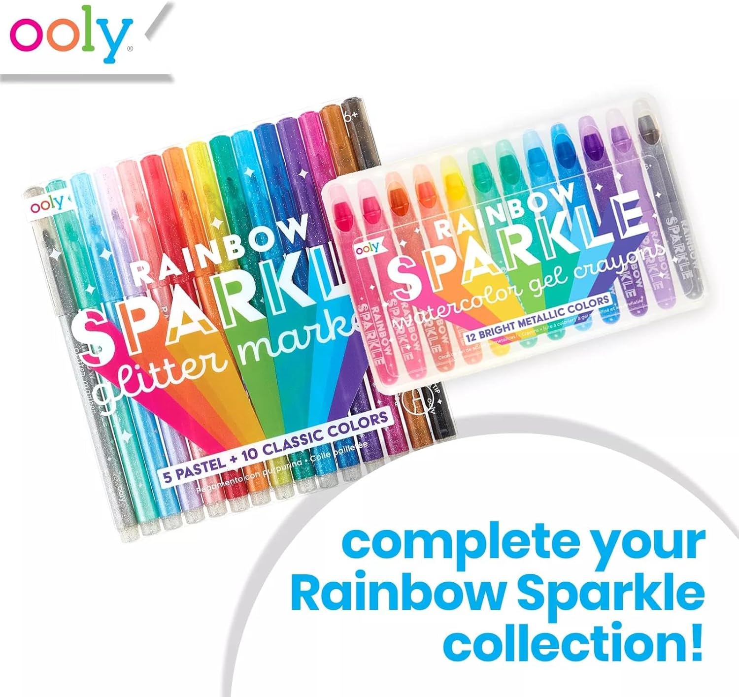 OOLY 133-57 , Sparkle Gel Crayons, Set of 12