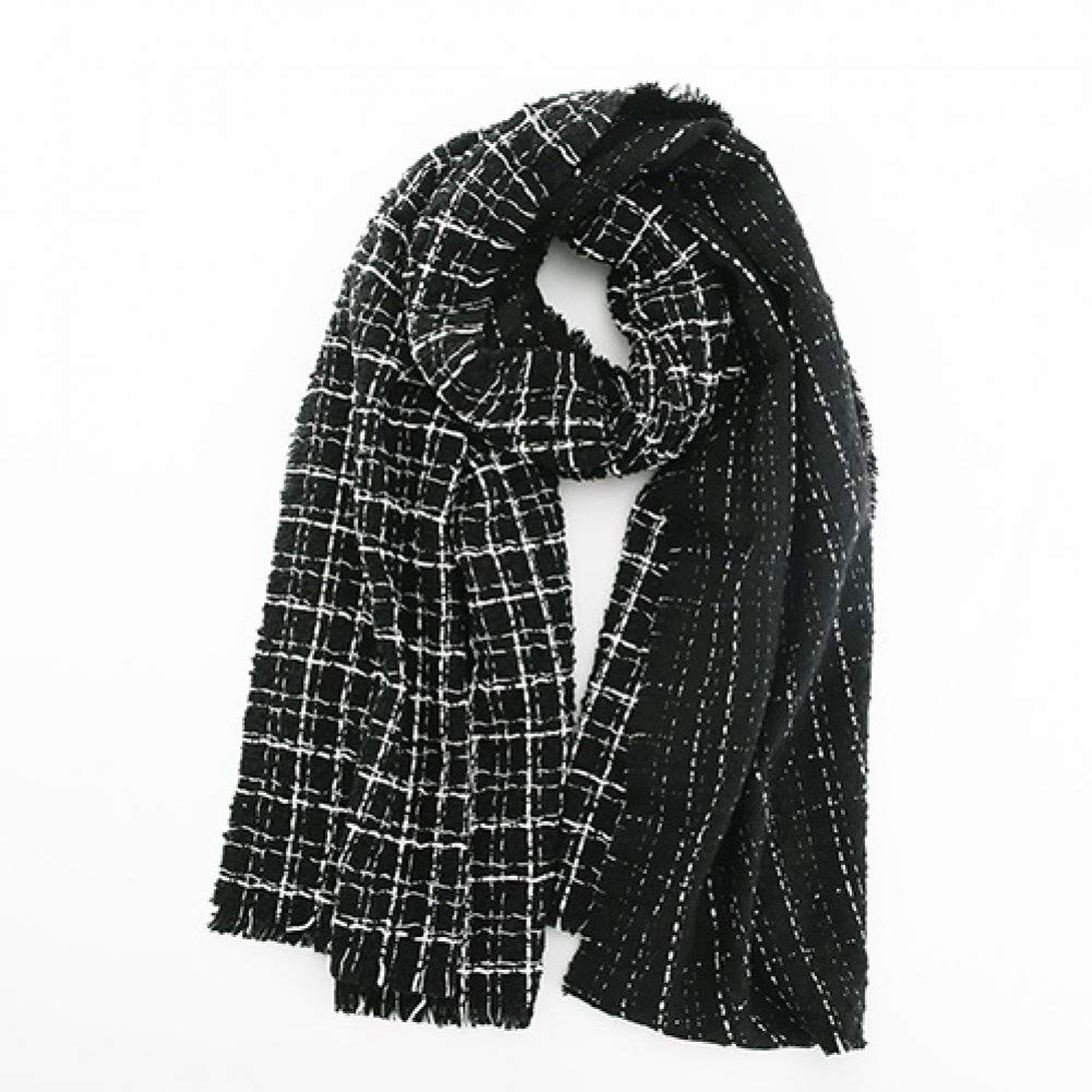 Écharpe foulards à carreaux pour femme : cache-cou et couverture châle d'hiver