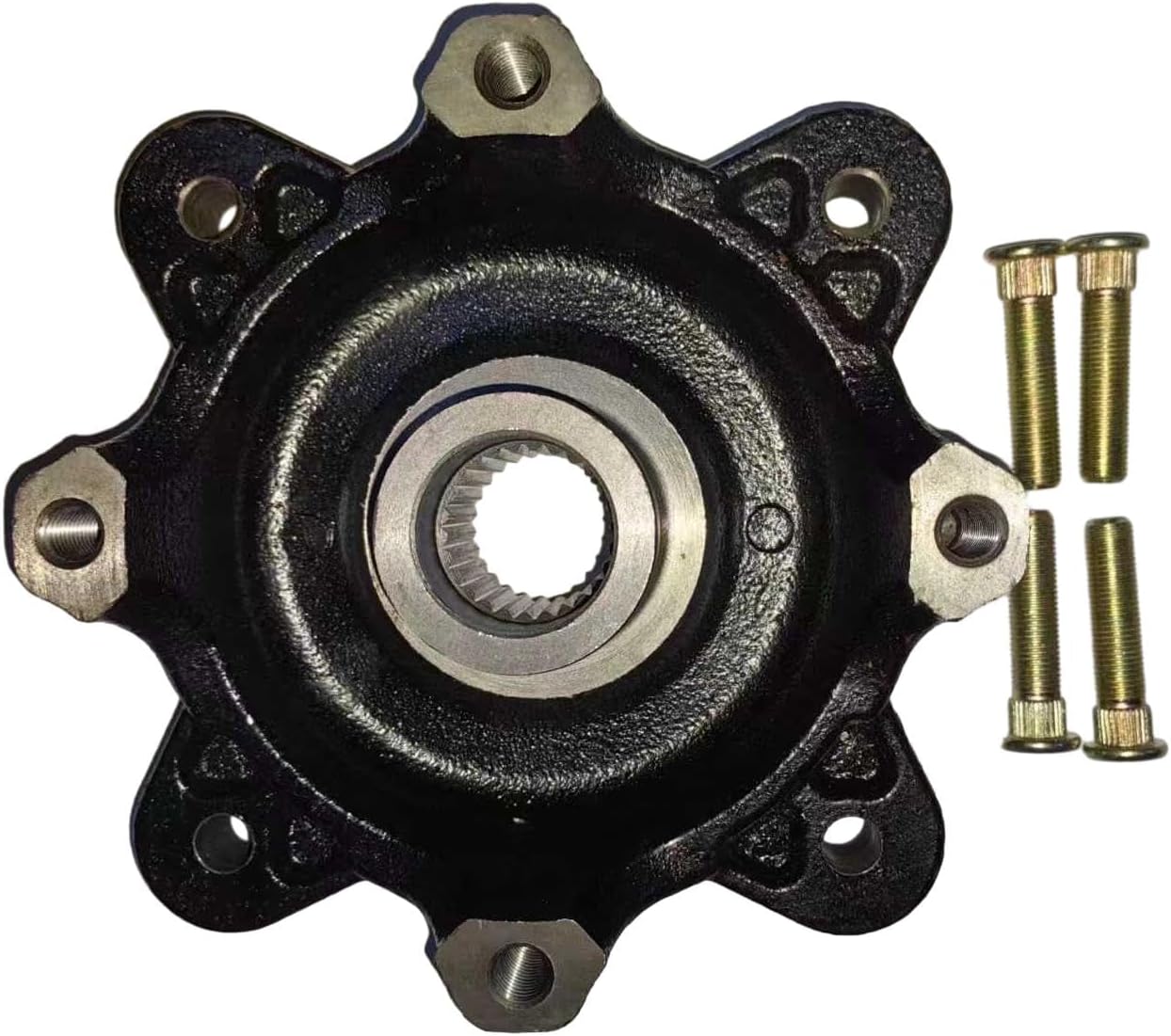 Front Left or Right Wheel Hub with Studs Replacement for 5137127-067 Polaris Ranger 500 2009-2010, Ranger 800 4X4 6X6 2010, RZR 4 800 2010-2011 UTVs