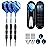 sanfeng Professional Soft Tip Darts Set 20 Grams W/O-Rings- 30 Darts Plastic Tip + Blue Aluminum Shafts + 6 Standard Flights + Portable Case for Electronic Dart Board