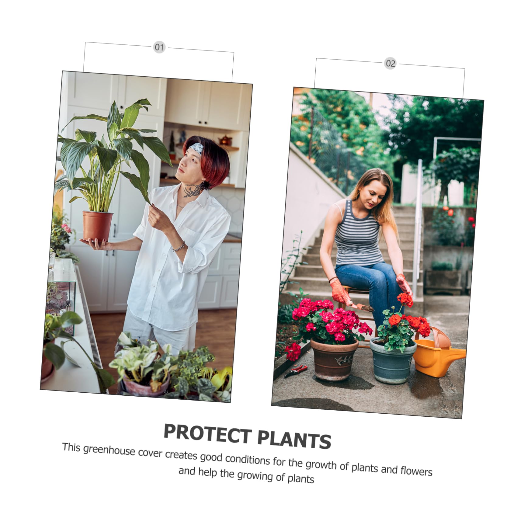 SUPVOX Invernadero para Plantas De Invierno Cubierta Protectora para Invernadero De Jardín para Exteriores Preserva El Calor del Hogar para Flores y Plantas Pequeñas