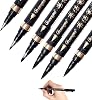 Reastar Calligraphy Pens, 6 PCS Calligraphy Set for Beginners, Refill Brush Pens Calligraphy - for Lettering, Beginners Writing, Signature, Watercolor Illustrations, Design And Art Drawing (4 Sizes)