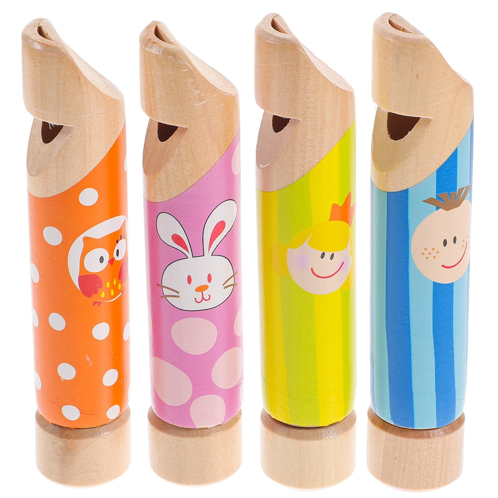 Boy Girls Slide Whistle Toy Musical Instrument Toy Wooden Flute Easy to Carry for Boys and Girls Random
