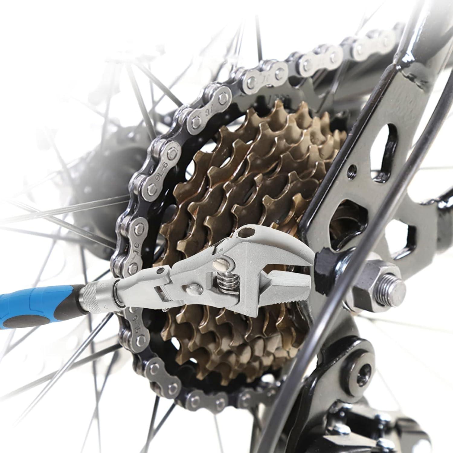 NUOBESTY Folding Ratchet Spanner Tool Telescopic Socket Wrench for Household Repairs Dual Purpose Smooth Wrench with Multi Functional Design for Versatile Use