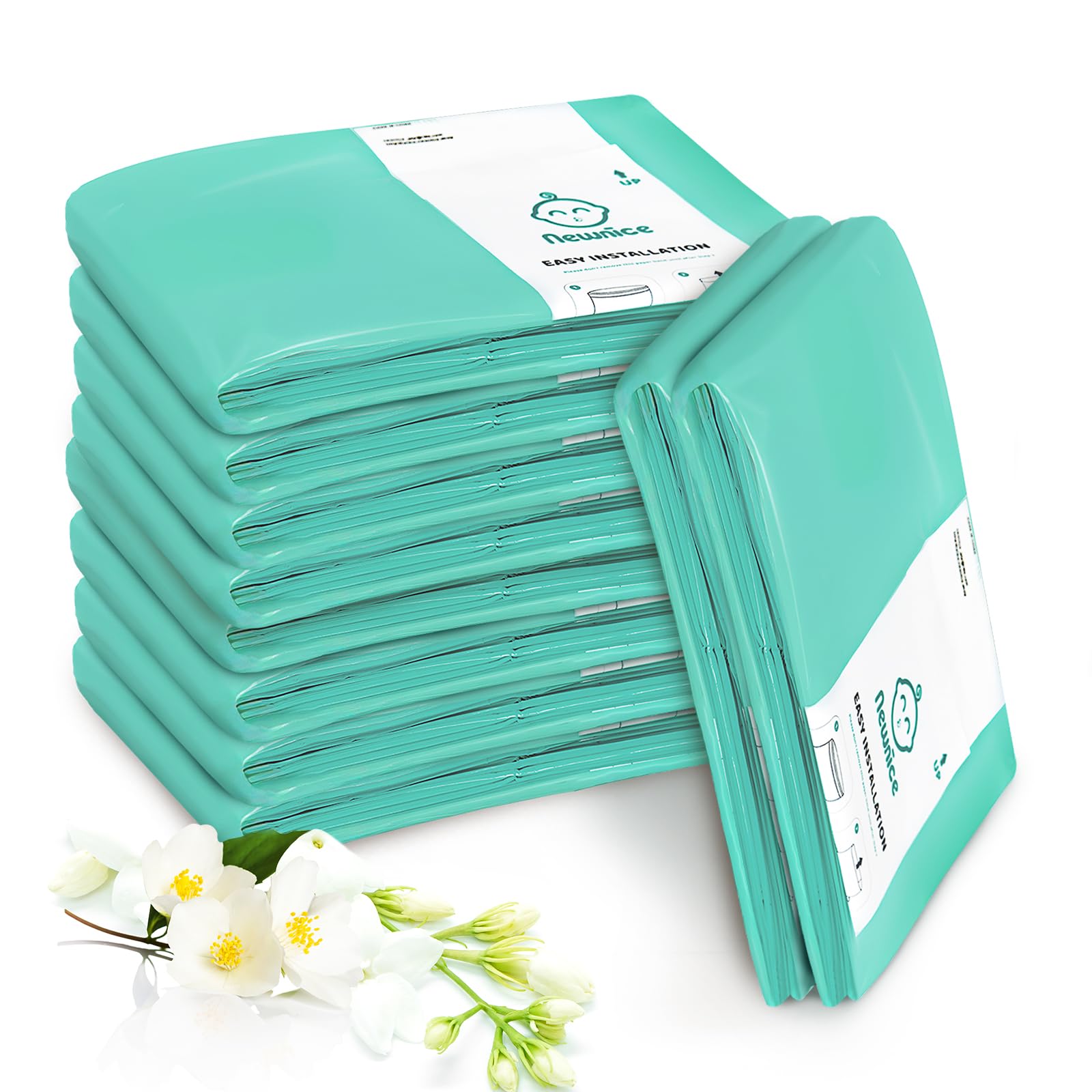 Photo 1 of [10 Pack] Diaper Pail Refills for Dekor Plus, Continuous Liner Bags