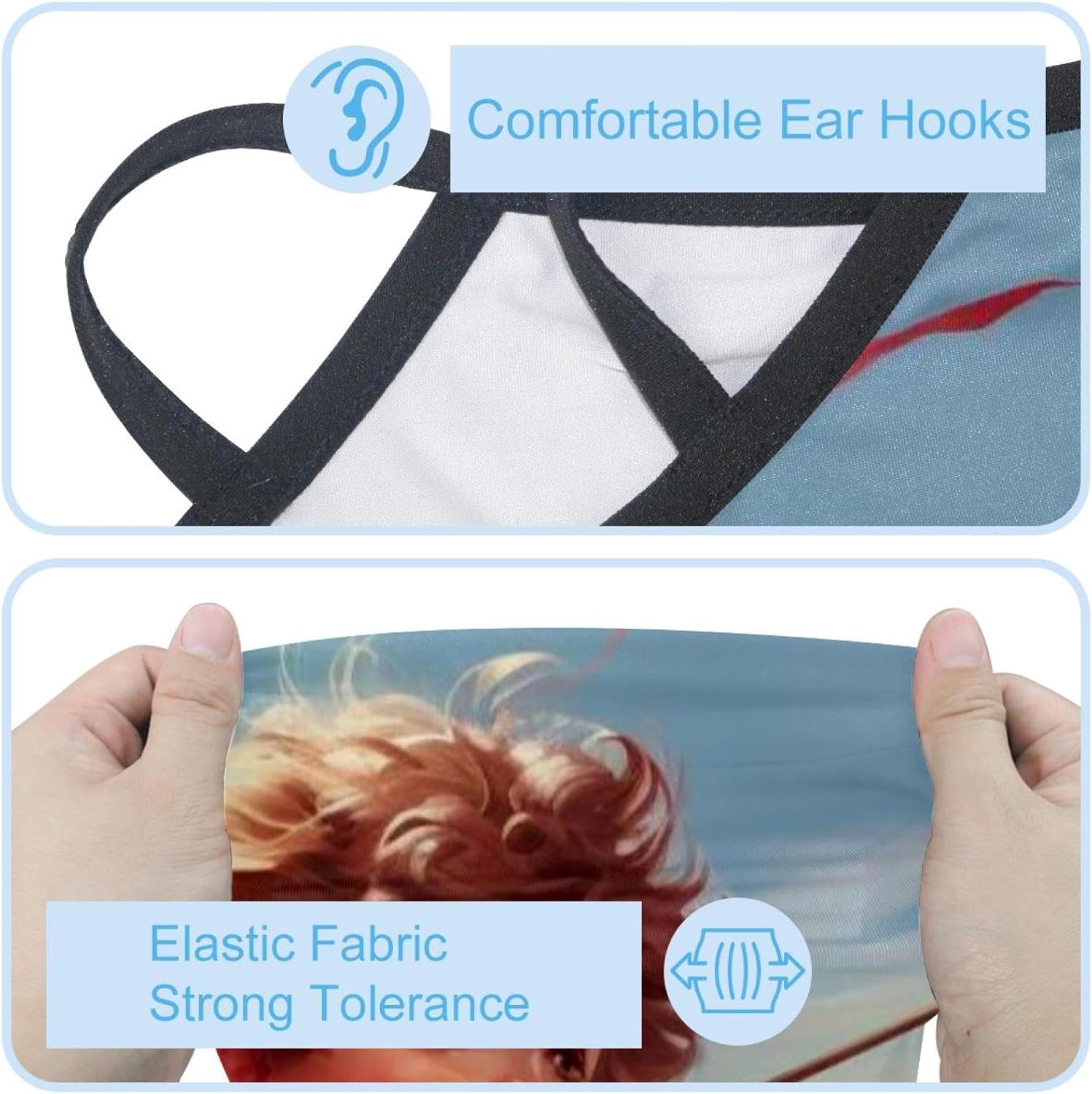 4 Pieces Love Cupid Heart UV Protector Scarf, Summer Cooling Neck Gaiter for Men/Women