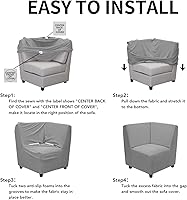 Vista 500 de Easy-Going - Funda elástica para sofá, 1 pieza, protector de muebles, suave, con parte inferior elástica, para niños, tela de jacquard de poliéster