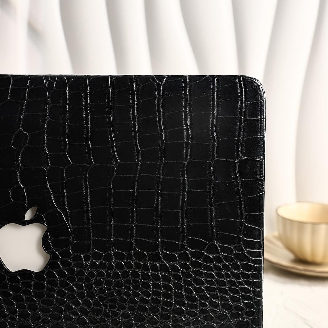 Personalized Custom Name Case for MacBook Air 13 inch M4 2025 2024 2023 2022 M3 M2 A3240 A3113 A2681, Add Your Signature Text Crocodile Leather Plastic Hard Protective Cover Shell Gift for Her Him