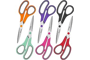 Rqkoa Scissors: Exceptional 8" All-Purpose Scissors for Every Cutting Need