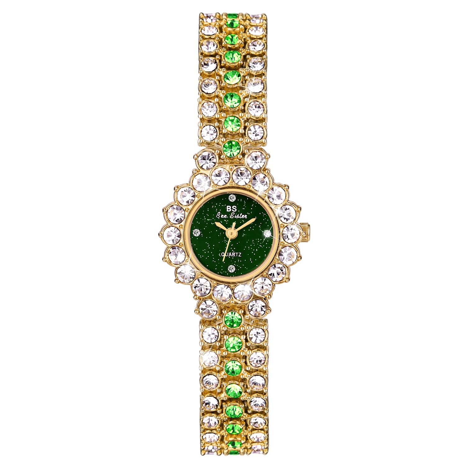 ManChDa Luxury Ladies Watch Elegant Watch for Women Bracelet Watch Iced Out Watch Mothers Day Gifts, 3-c. Geen, 2-5.Green with Diamond (B09PF4NR3T) Amazon Price History, Amazon Price Tracker