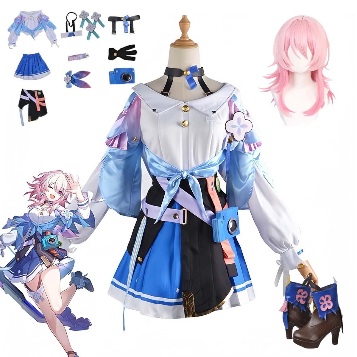 崩壊 スターレイル 寒鴉の靴 コスプレ衣装 アクセサリー ウィッグ&衣装 