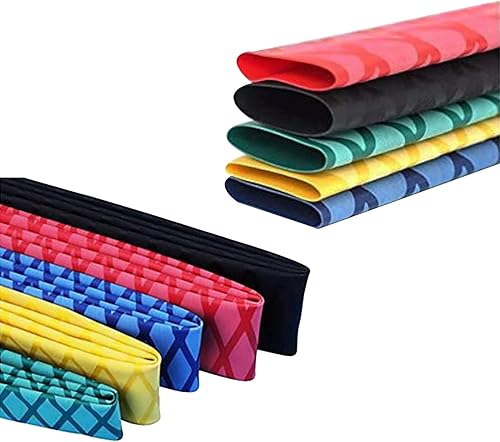 Miniatura 4 de Tubo termorretráctil, rojo (1.181 in x 39 pulgadas), funda antideslizante y aislante para cañas de pescar, raquetas y asas