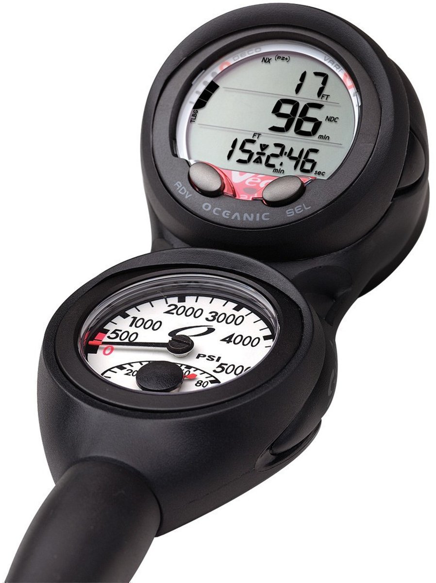 Oceanic VEO 2.0 Air/Nitrox Dive Computer SWIV Double Gauge Combo"Metric