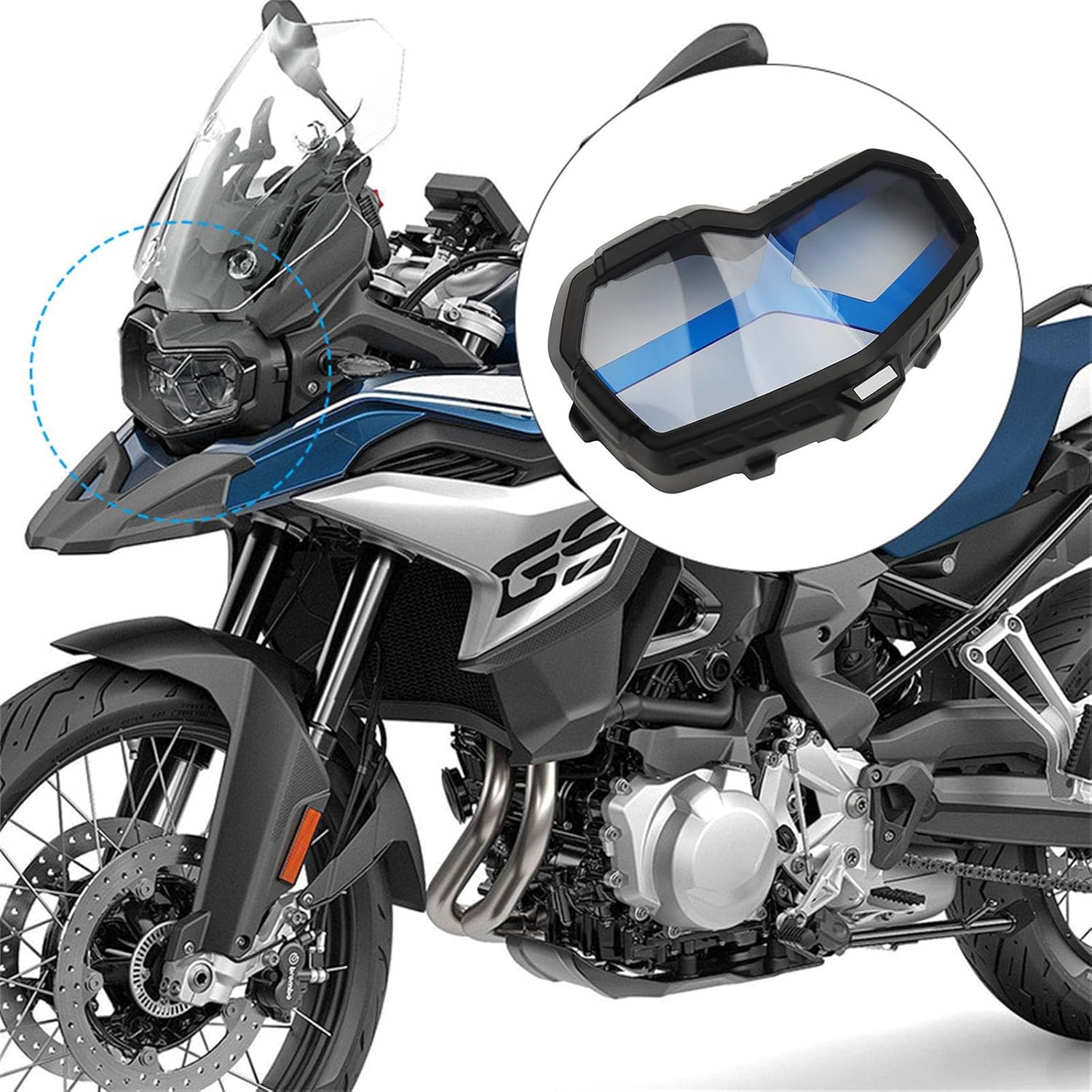Motorcycle Front Headlight Guard for ADV Front Headlamp Acrylic Protector Covers Motorbike Part Accessories
