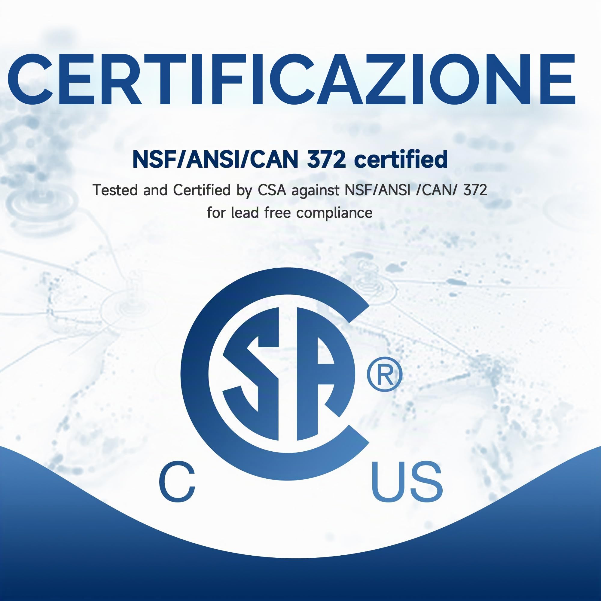 AQUALTRA USF-AR-600 Sistema osmosi inversa sottolavello,impianto osmosi inversa alcalino senza serbatoio 10 stadi, certificato NSF/ANSI/CAN 372, 600GPD, rapporto acqua pura/scarico 3:1, rubinetto LED