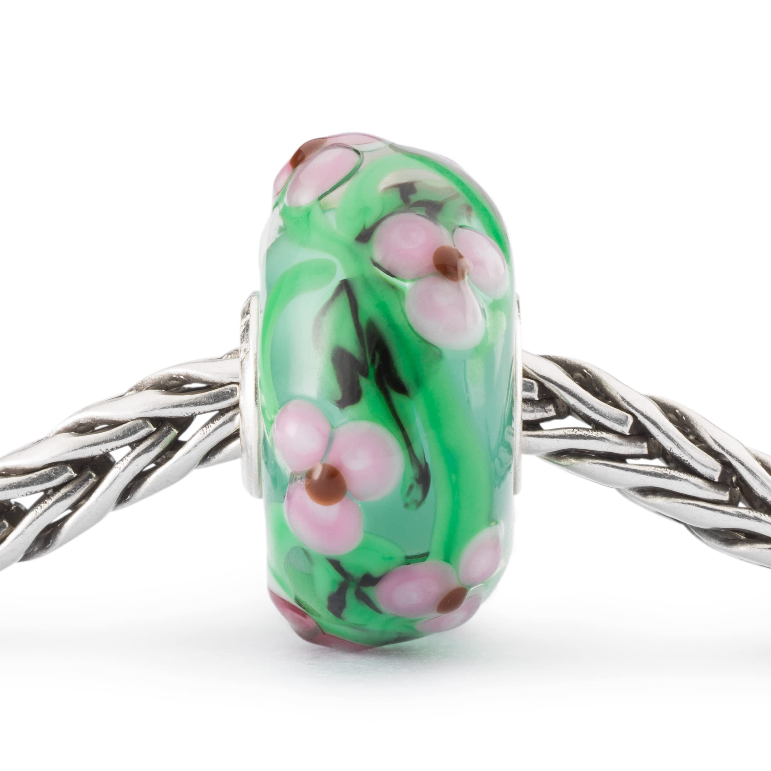 Trollbeads Perle en verre Motif jardin de roses enchantées TGLBE-20367, small, Verre, 0
