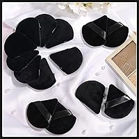 Vista 5 de Thrilez 20 piezas Borlas de Polvo Triangulares, Borlas para Polvo Suelto, Borlas de Maquillaje para Polvo Facial, Borlas para Polvo Fijador